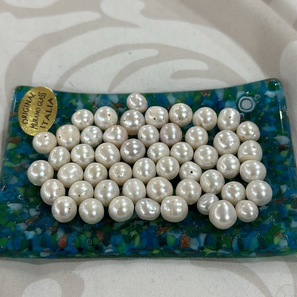 South Sea White Pearls Necklace 6-8mm - Picture 10 of 14